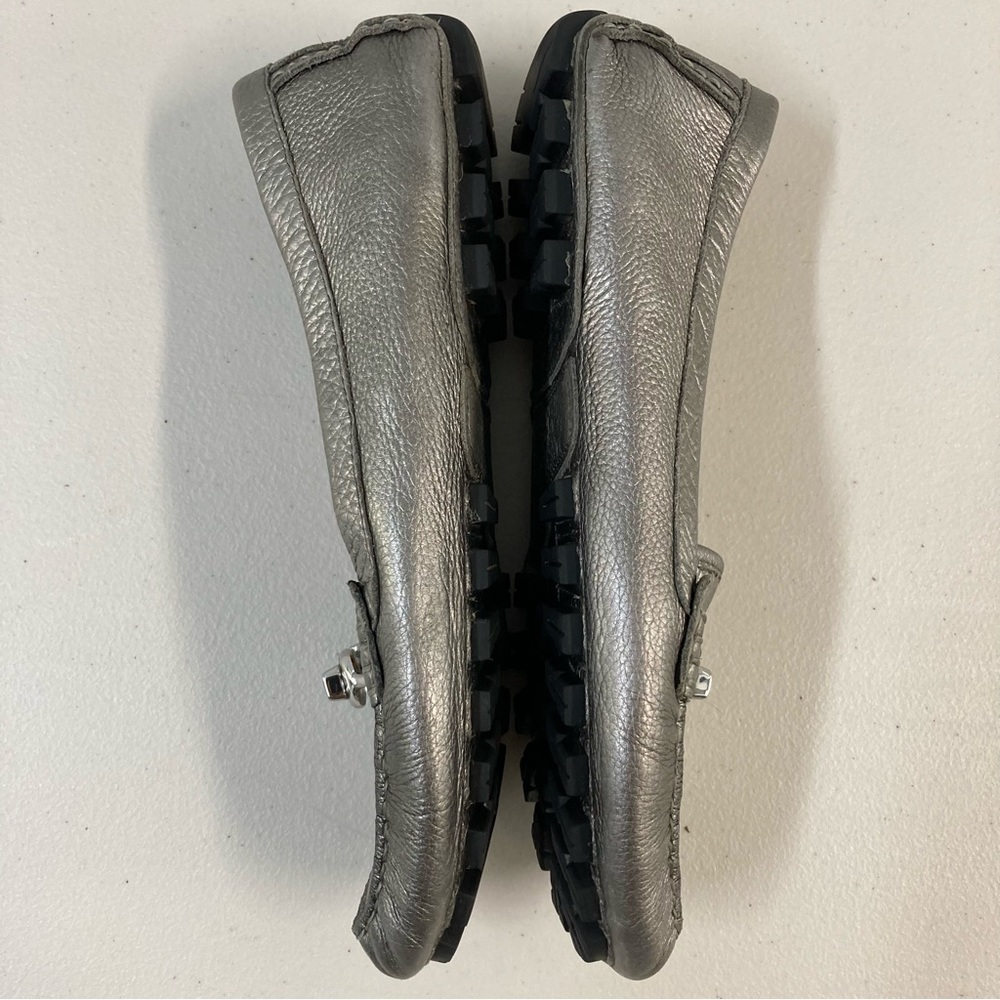 Coach Silver Leather Arlene Driving Moccasin - Picture 4 of 16